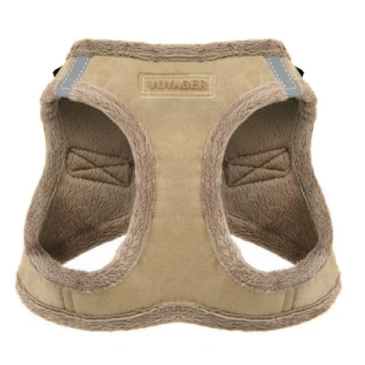 Afbeelding van Voyager Step In Plush Hondenharnas door Best Pet Supplies, Instap Harnas voor kleine en middelgrote honden, zacht pluche Latte, XS, Borst: 33x37 cm