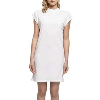 Afbeelding van Super Oversized damesshirt &#039;Turtle Shoulder Dress&#039; White 4XL