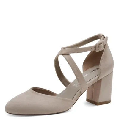 Afbeelding van Tamaris damespump met riem 1 24414 41, taupe, 40 EU, EU