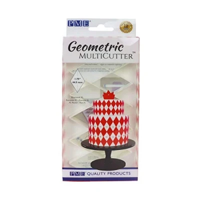 Afbeelding van PME GMC162 Geometric MultiCutter Diamond, Medium Geometrische Uitsteekvormen, Diamant XL, Middelgroot, ABS kunststof, wit