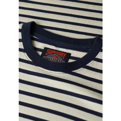 Afbeelding van Superdry Merchant Tshirt print, Heren, Maat: XXL, Off white stripe