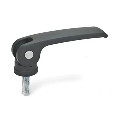 Afbeelding van Ganter Normelemente Excentrische spanner met schroef 927 82 M8 35 B greeplengte l1: mm schroefdraad d2: hendel zink spuitgieten, zwart 1 stuk