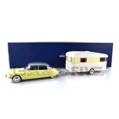 Afbeelding van NOREV CIT DS 19 + Caravan Digue Panoramic 1960 1/18