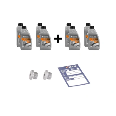 Afbeelding van VAICO V33 0533 XXL Artikelset, olieverversing automaat Met olieaftapschroef, toebehoren hoeveelheid olie voor oliespoeling