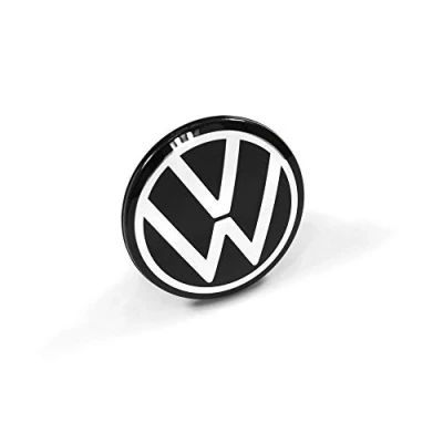 Afbeelding van Volkswagen 5H0601171FOD Naafdop reserveonderdeel (1 stuk) wieldop lichtmetalen zwart/chroom 65mm
