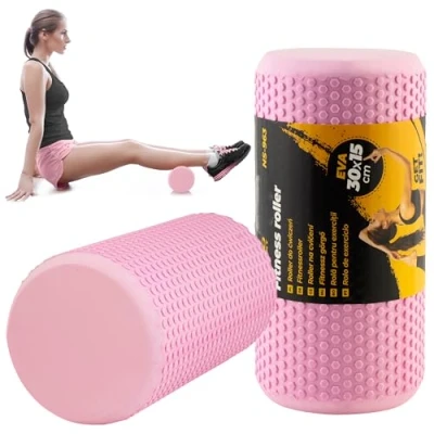 Afbeelding van EVA foam roller voor oefeningen NS 963 roze