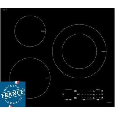 Afbeelding van SAUTER SPI6300 Inductiekookplaat 3 zones 7200 W L 60 x D 52 cm Glascoating Zwart