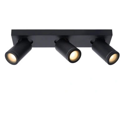 Afbeelding van Lucide TAYLOR Plafondspot LED Dim to warm GU10 3x5W IP44 Zwart