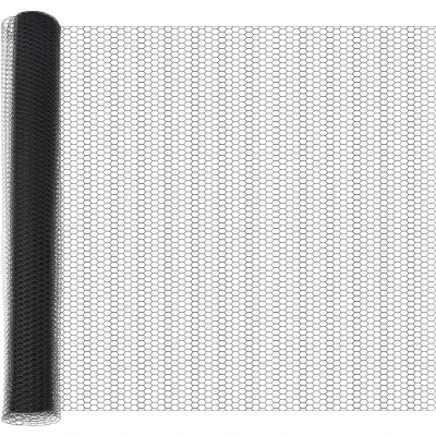 Afbeelding van vidaXL Hexagon Tuinafscheiding Grijs 1.4x25 m Staal, Hekpalen met Spike 13 stuks Ø32 mm 160 cm Gegalvaniseerd Staal