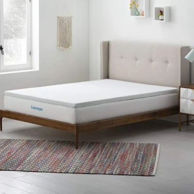 Afbeelding van Linenspa 5 cm geldoordrenkte traagschuim matrastopper met hoes ritssluiting kingsize (150 x 200 cm)