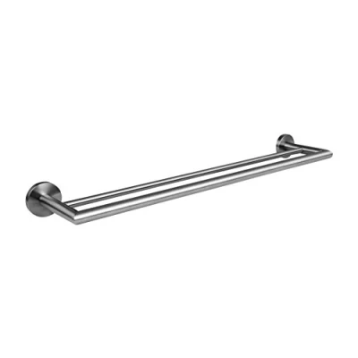 Afbeelding van Ambrosya Handdoekhouder voor boren Badhanddoekhouder handdoekstang handdoekhaak houder wand badkamer keuken toilet (geborsteld roestvrij staal))
