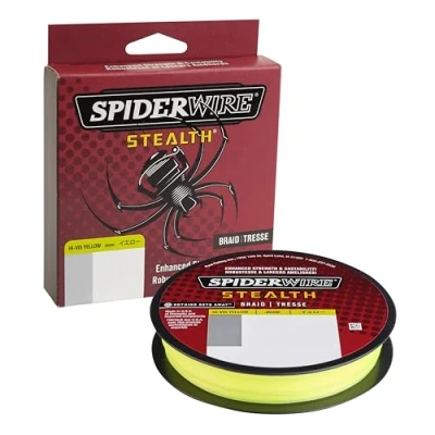 Afbeelding van SpiderWire Stealth® Superline Vislijn, zeer zichtbaar, geel, 9 kg, 182 m, geschikt voor zoet en zoutwateromgevingen