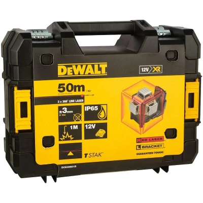 Afbeelding van DeWalt DCE089D1R zelfnivellerende kruislijnlaser 10.8V rode laser QW