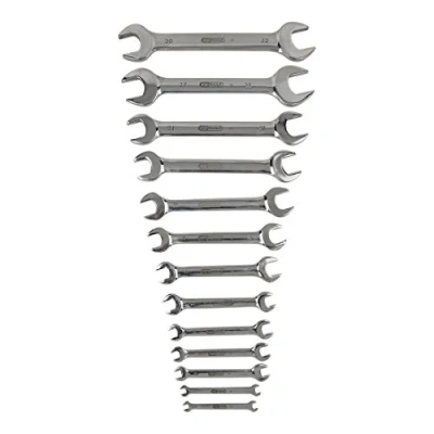 Afbeelding van KS Tools, Spanner, STAINLESS STEEL dubbele steeksleutelset, 15 vorkstand, 13 delen (30 mm)