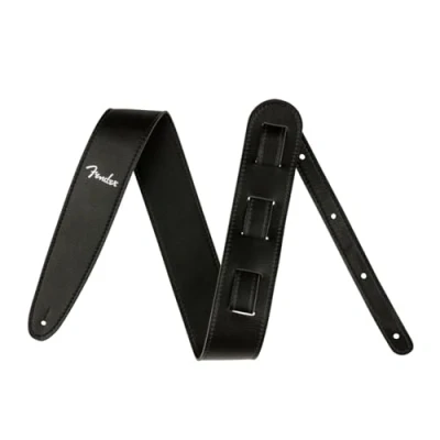 Afbeelding van Fender® »VEGAN LEATHER STRAP« lederen gitaarriem 6,3 cm breedte kleur: zwart