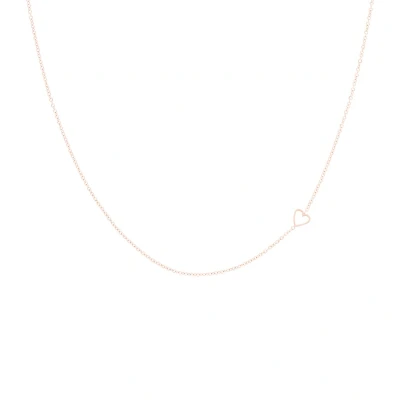 Afbeelding van OOZOO Jewellery Rosé goudkleurige ketting met een hart SN 2041