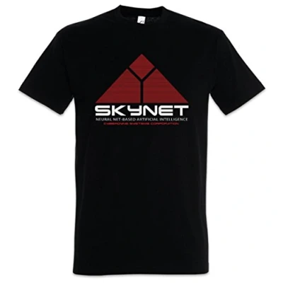 Afbeelding van Urban Backwoods Skynet Logo Heren T Shirt Zwart Maat 2XL