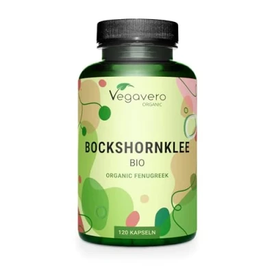 Afbeelding van Vegavero Biologische Fenegriek Geactiveerd 2.900 mg fenegriekpoeder + organisch EXTRACT per dag Hoge dosering zonder toevoegingen