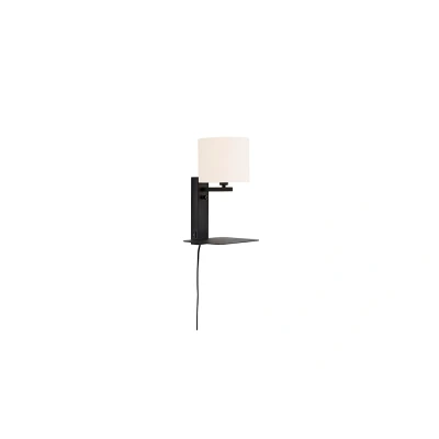 Afbeelding van ​it’s about RoMi Wandlamp Florence Plank+Usb Wit