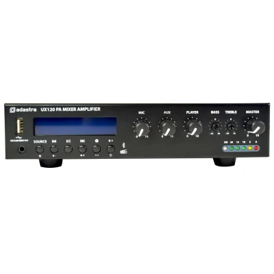 Afbeelding van Adastra UX120 Compacte 100V Versterker 120 Watt met BT en DAB+