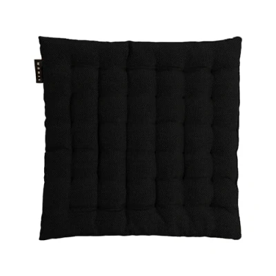 Afbeelding van Linum Pepper Elegant zitkussen 40x40 cm, 100% katoen, machinewasbaar, zwart