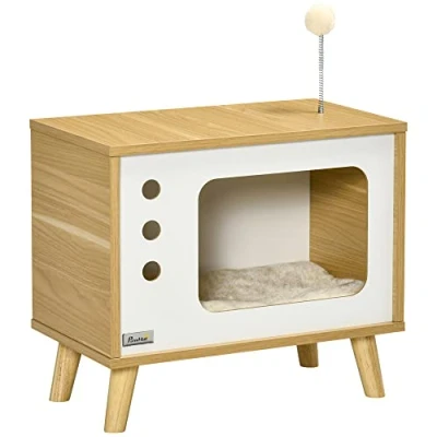 Afbeelding van PawHut Kattenhuis met kussen D30 595V00