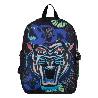 Afbeelding van Pick &amp; Pack Dangerous Cat AOP Backpack M carbon