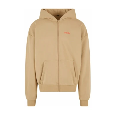 Afbeelding van Upscale by Mister Tee Ultra Heavy Hoody Sweater met rits, Heren, Maat: XL, Unionbeige
