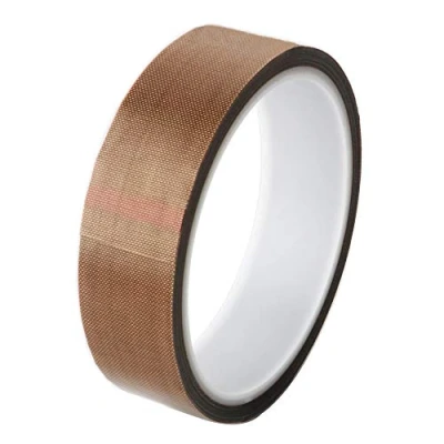 Afbeelding van GTIWUNG High Temp Tape, PTFE Tape/Teflon Temperature Adhesive Vacuum Machine Sealer Tape voor Hand Impulse Sealers, Hittebestendig tot 300 ℃ (25mmx10mm)