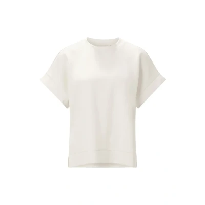 Afbeelding van Rich &amp; Royal MIT Angeschnittenem ARM Tshirt basic, Dames, Maat: 40, Pearl white