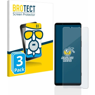 Afbeelding van BROTECT Antireflecterende Glas Screen Protector Mat voor Sony Xperia 1 V (3 Stuks) Schermbeschermer [Beschermglas Folie niet Gehard Glas]