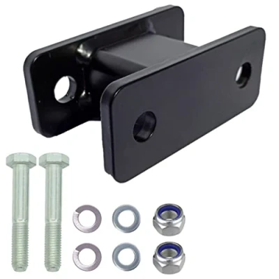 Afbeelding van XIMPLIO Trekhaak verlenging 75 mm haakverlenging adapter voor flensbal AHK 2 gaten 90 gatafstand