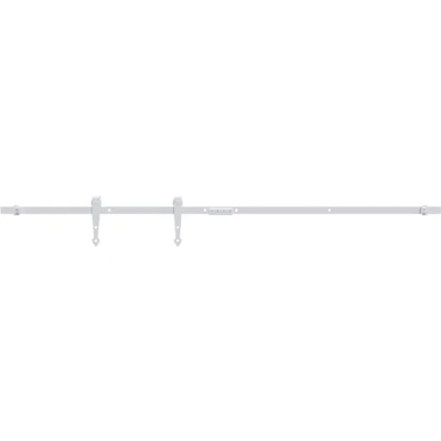 Afbeelding van vidaXL Ophangset voor minischuifdeur 122 cm koolstofstaal wit