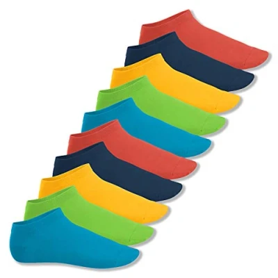 Afbeelding van Footstar Sneakersokken voor heren en dames (10 paar), korte sportsokken van katoen Sneak It!, modekleuren, 43/46 EU