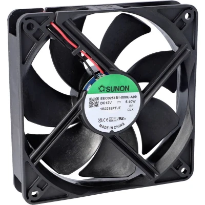 Afbeelding van Sunon EEC0251B3 000U A99 Axiaalventilator 12 V/DC 127.39 m3/h (l x b h) 25 120 mm