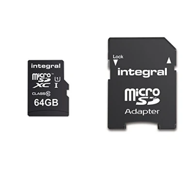 Afbeelding van Integral 64GB Micro SDXC UltimaPro UHS I Class 10 flashgeheugen
