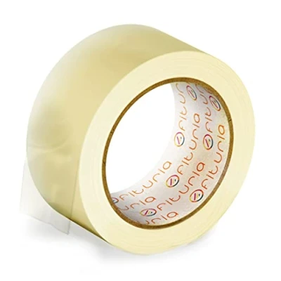 Afbeelding van OFITURIA Cinta Adhesiva de Embalar Transparente para Embalaje Cajas Cartón Envíos y Mudanzas. Precinto Empaquetados Seguros Resistentes (48 cms x 120 mts Transparente, 1 Rollo)