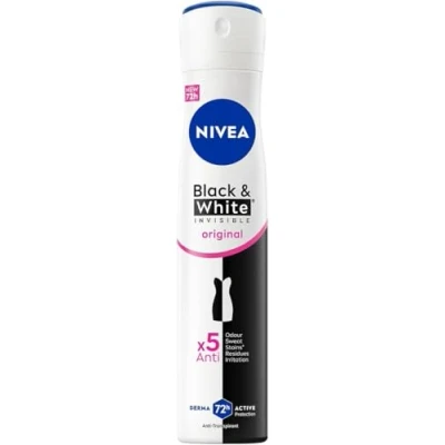 Afbeelding van Nivea Deo Spray XL Black &amp; White Clear 200 ml