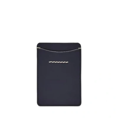 Afbeelding van Fossil Westover leren kaartenetui voor heren, ML4585545, blauw, 6.9 cm L x 0.6 W 10.2 H, Casual