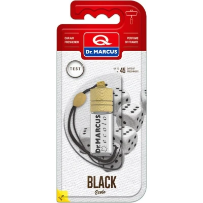 Afbeelding van Dr. Marcus Ecolo Black autogeurtje met neutrafresh technologie Luchtverfrisser auto 4,5 ml