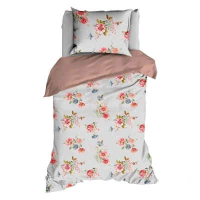 Afbeelding van Dekbedovertrek Satin d&#039;Or Eileen Silvercloud Satijn 140 x 200 / 220 cm 1 Persoons