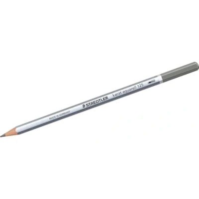 Afbeelding van Staedtler 125 85 karaat aquarel kleurpotlood, wateroplosbaar, 6 stuks in kartonnen etui, warmgrijs