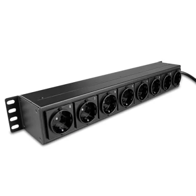 Afbeelding van Lindy 73025 energiedistributie 8 AC uitgang(en) 1.5U Zwart