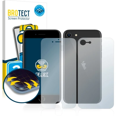 Afbeelding van BROTECT Volledig bedekkende screen protector (2 Stuk, Apple iPhone SE), Smartphone beschermfolie, Transparant