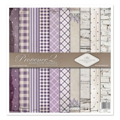Afbeelding van ITD Collection scrapbooking pack 12 x inch, papier, decoratief decoupage, kaart maken, papierformaat 310 320 mm (Provence 2, SLS062), medium