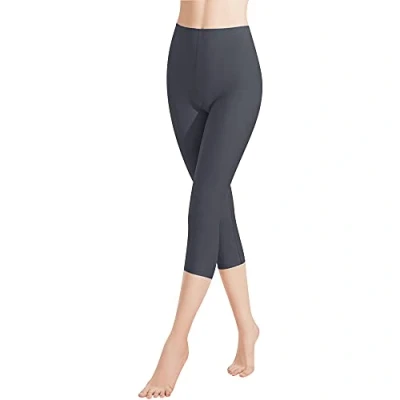 Afbeelding van Libella 1/3 stuks damesleggings, 3/4 broek van katoen, capribroek met hoge taille, kleurrijk, slim fit, fitnessbroek, meerkleurig 4161 VA, 1 pak grijs, 3XL