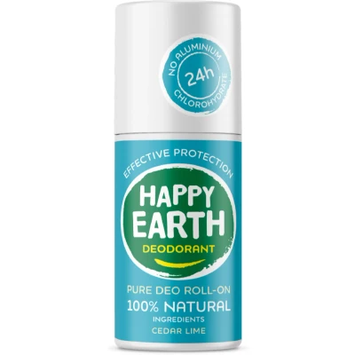 Afbeelding van Happy Earth 100% Natuurlijke Deo Roll On Cedar Lime