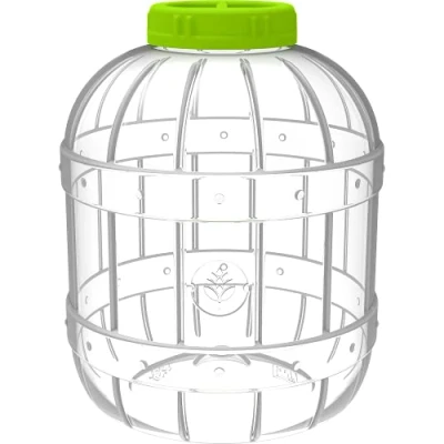 Afbeelding van Browin 602020 Multifunctioneel PET glas, niet splinterend, met schroefsluiting, 10 liter, voor inmaakproducten, likeuren en andere alcoholhoudende dranken tot 95% alcoholgehalte, plastic
