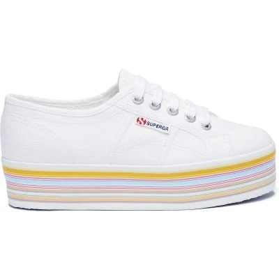 Afbeelding van Superga sneakers laag 2790 multicolor cotw Wit 41