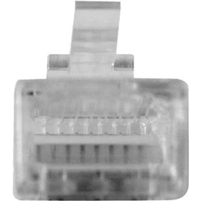 Afbeelding van ACT TD108M RJ45 (8P/8C) Modulaire Connector Ronde Kabel Massieve Aders 25 stuks